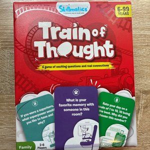 Train of Thought Family Board Game, all items included, 2-6 players, age 6+